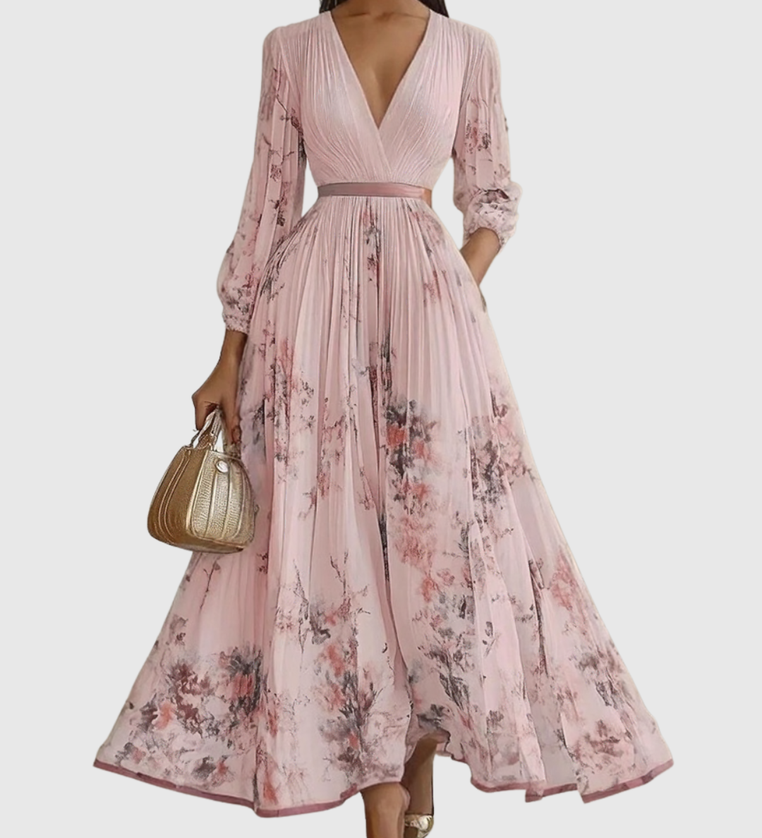 Dafne – elegantní šaty s hlubokým výstřihem