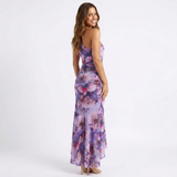 Melina – elegantní šaty s plisovaným ramenem