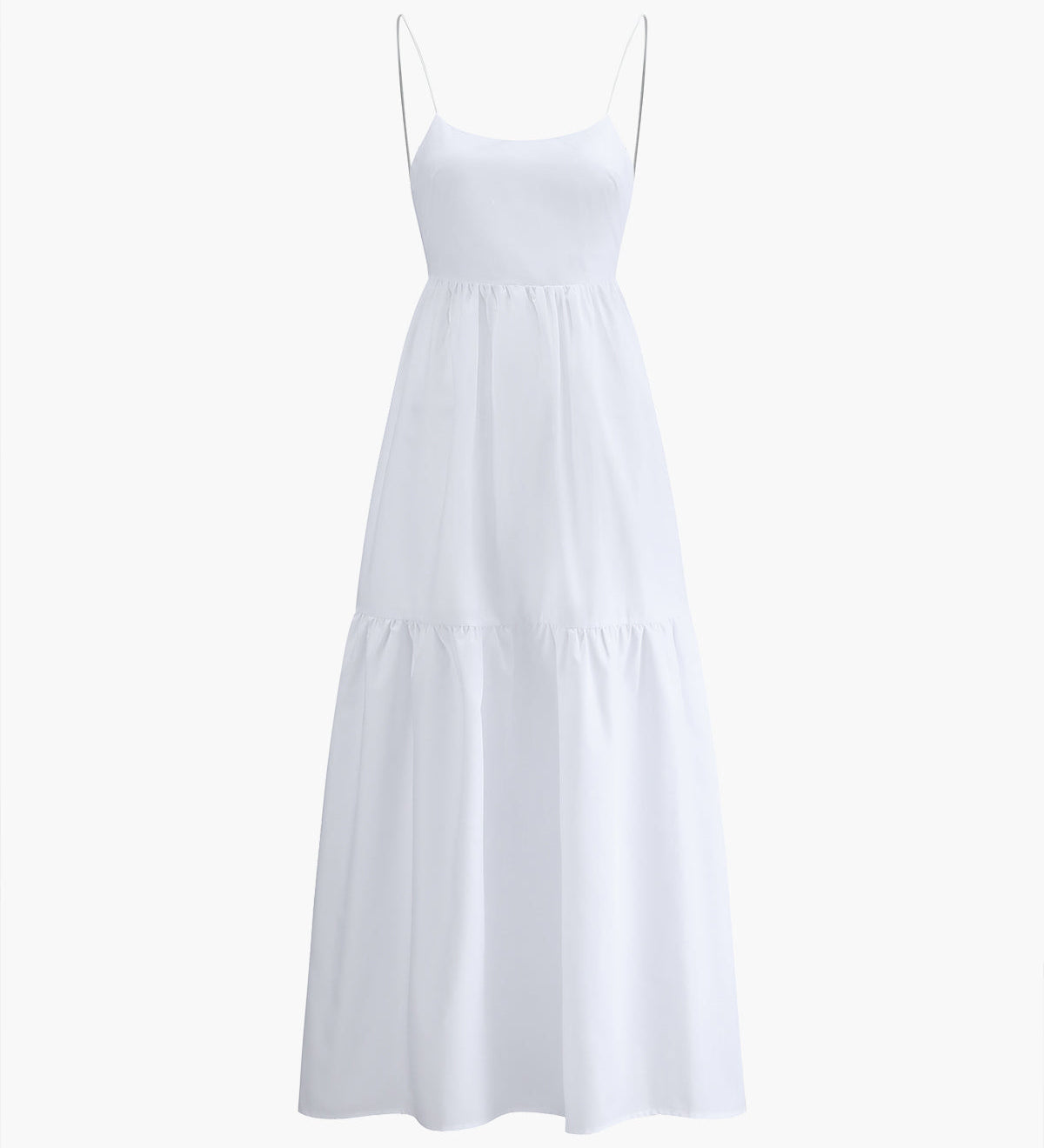Elegantní maxi šaty s odhalenými zády a působivým hlubokým výstřihem