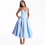 Arielle – Luxusní midi šaty pro elegantní okamžiky