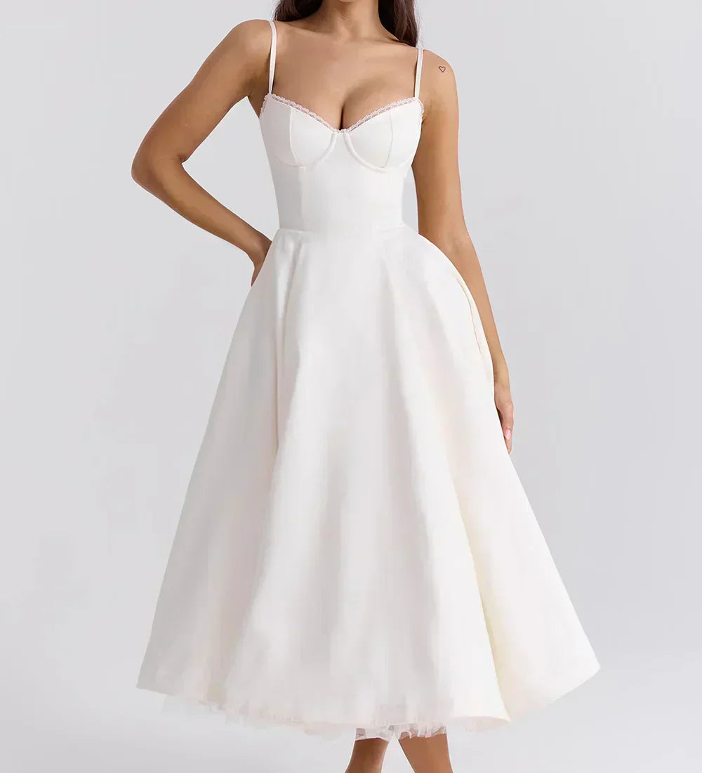 Arielle – Luxusní midi šaty pro elegantní okamžiky