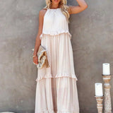 Palloma  - Maxi šaty v korálové barvě Elegantní