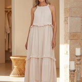 Palloma  - Maxi šaty v korálové barvě Elegantní