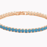 Elegant Gold & Turquoise Chain Necklace