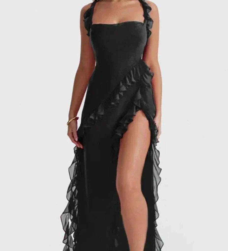Lara™ | Elegantní Maxi Šaty s Rozparkem