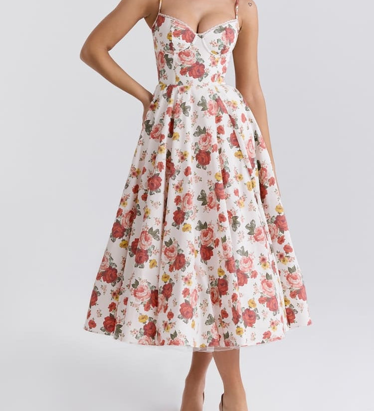 Arielle – Luxusní midi šaty pro elegantní okamžiky